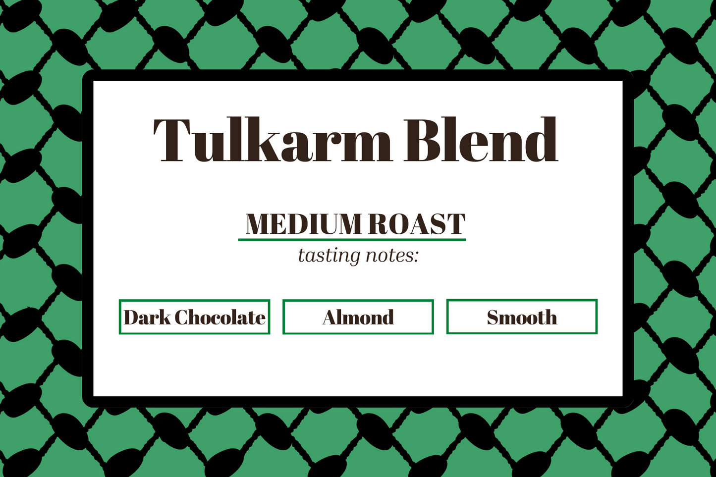 Tulkarm Blend: Medium Roast-Single Serve Pods - The Palestinian Coffee Company