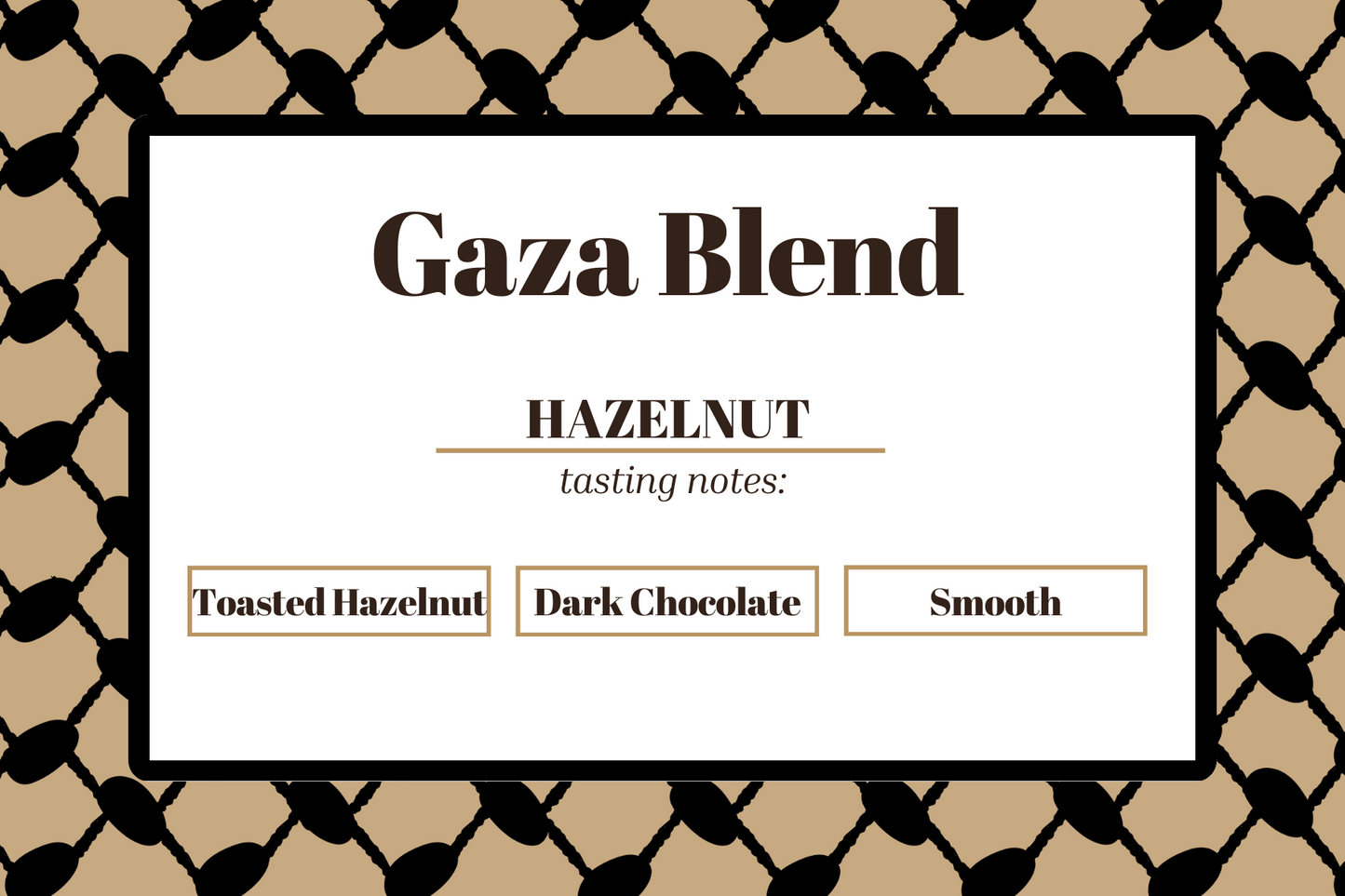 Gaza Blend Decaf-Hazelnut Single Serve Pods - The Palestinian Coffee Company