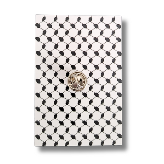 Palestine Keffiyeh Map Pin