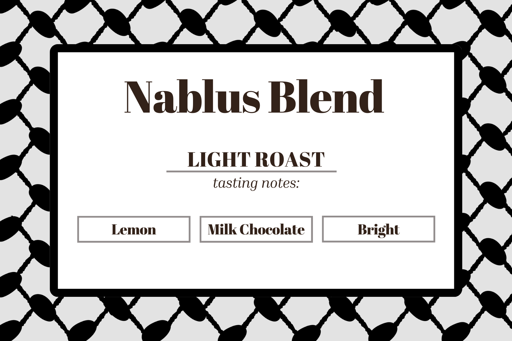 Nablus Blend-Light Roast-Single Serve Pods - The Palestinian Coffee Company