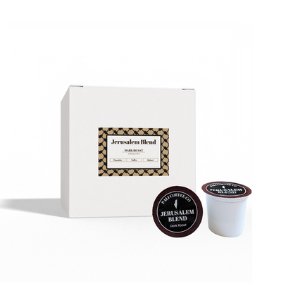 Jerusalem Blend: Dark Roast-Single Serve Pods - The Palestinian Coffee Company