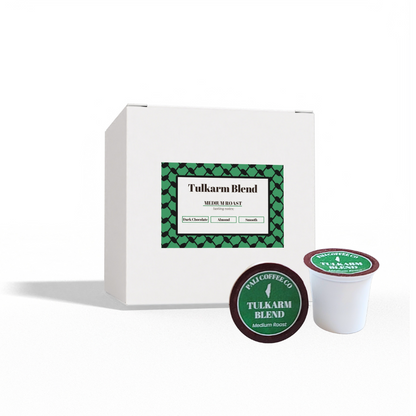Tulkarm Blend: Medium Roast-Single Serve Pods - The Palestinian Coffee Company