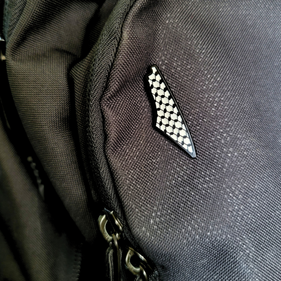 Palestine Keffiyeh Map Pin