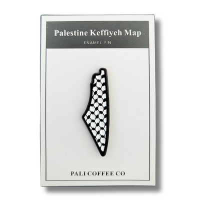 Palestine Keffiyeh Map Pin