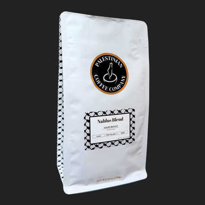 nablus blend light roast coffee front of bag