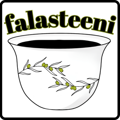 Falasteeni Coffee Cup Sticker - The Palestinian Coffee Company
