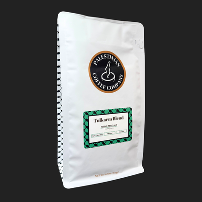 tulkarm blend medium roast coffee bag front